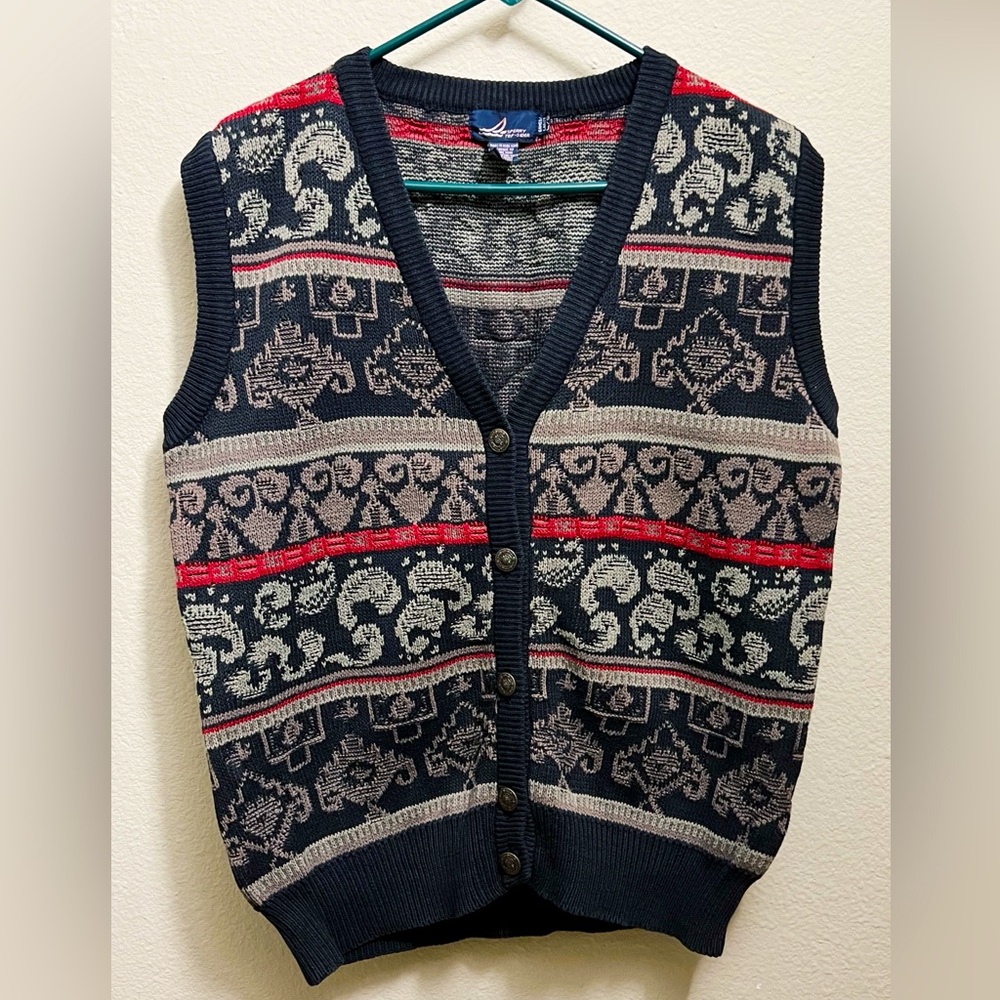 Sperry Top-Sider: Vintage Knit Sweater Vest, 100 Percent Cotton